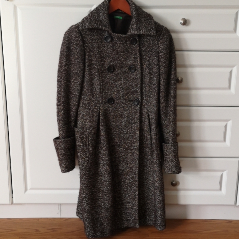 United colors of benetton tweed coat
